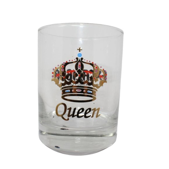 Excalibur Casino Other - Las Vegas Excalibur Casino Resort Title Queen Gold Graphic Clear Rock Glass